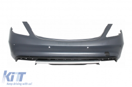 Body Kit Carrozzeria per Mercedes Classe S W222 2013-06.2017 Paraurti anteriore posteriore S65 Design-image-6100756