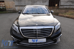 Body Kit Carrozzeria per Mercedes Classe S W222 2013-06.2017 Paraurti anteriore posteriore S65 Design-image-6100764