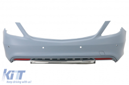 Body Kit carrozzeria per Mercedes S W222 13-06.17 Cromo Silenziatore Punte S65 Look-image-6090928