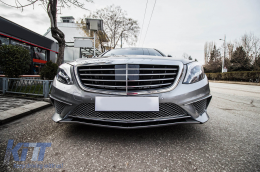 Body Kit carrozzeria per Mercedes S W222 13-06.17 Cromo Silenziatore Punte S65 Look-image-6090944