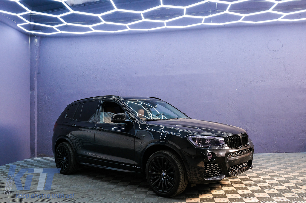 BMW X3 E83 LCI NUOVA Pelle Nera M-SPORT Look Volante M-Tricolori