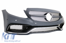 Body Kit con Full LED Fari per Mercedes C W205 Berlina 2014-2018 C63 Design-image-6046682