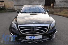 Body Kit con Gonne Laterali per Mercedes Classe S W222 2013-06.2017 S65 Design-image-5988561