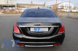 Body Kit con Gonne Laterali per Mercedes Classe S W222 2013-06.2017 S65 Design-image-5988562