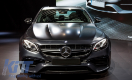 Body Kit Exterior suitable for Mercedes E-Class W213 (2016-2019) E63 Design Exhaust Muffler tips-image-6027869