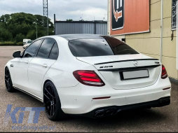 Body Kit Exterior suitable for Mercedes E-Class W213 (2016-2019) E63 Design Exhaust Muffler tips-image-6047580