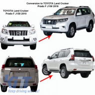 Body Kit Facelift per TOYOTA Land Cruiser Prado FJ150 Look Retrofit da 10+ a 18+-image-6042501