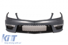 Body Kit for Mercedes W204 Facelift C63 S204 Estate Pare-chocs Grille Sport Noir-image-6046768