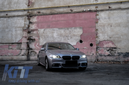 Body Kit für BMW F10 5er 11-14 Stoßstange Seitenschweller Nebelscheinwerfer M-Technik Look-image-6084689