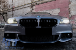 Body Kit für BMW F10 5er 11-14 Stoßstange Seitenschweller Nebelscheinwerfer M-Technik Look-image-6084690