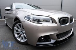 Body Kit für BMW F10 5er 11-14 Stoßstange Seitenschweller Nebelscheinwerfer M-Technik Look-image-6084711