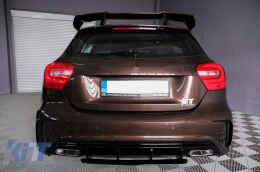 Body Kit für Mercedes A W176 12-18 A45 Look Spoiler Splitter Lamellen Aero-image-6108136