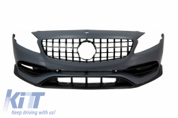 Body Kit für Mercedes A W176 12-18 Facelift A45 Look Stoßstange Kühlergrill-image-6050077