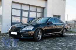 Body Kit für Mercedes S W221 05-11 Stoßstange Luftverteiler SWB S63 S65 Look-image-6036501