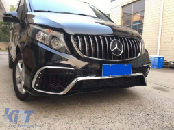 Body Kit für Mercedes V-Klasse W447 14+ Kühlergrill Heckschutz Fußplatte-image-6096123