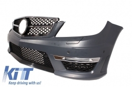 Body Kit für Mercedes W204 07-14 Facelift C63 Look Rücklichter Scheinwerfer LED DRL-image-6002741