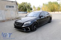 Body Kit für Mercedes W222 S 13-06.17 Langversion Schalldämpfer Tipps S65 Look-image-6085360