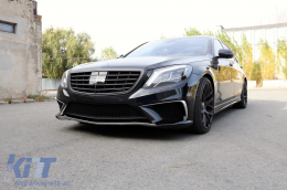 Body Kit für Mercedes W222 S 13-06.17 Langversion Schalldämpfer Tipps S65 Look-image-6085361