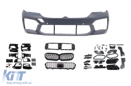 Body Kit Hood per BMW Serie 5 F10 10-17 Conversione in G30 LCI M5 Design Parafanghi-image-6107365