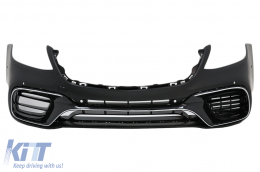 
Body kit lökhárítóval, Mercedes W222 S-osztály 13-17 modellekhez, Facelift hűtőrács küszöb spoiler, hosszú tengelytávhoz-image-6033980