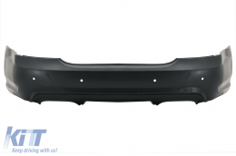 Body Kit LWB suitable for Mercedes S-Class W221 (2005-2011) with Central Grille Piano Black and Exhaust Muffler Tips Tail Pipes-image-6030246