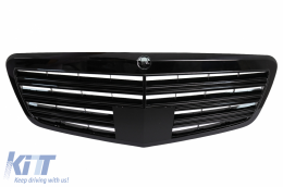 Body Kit LWB suitable for Mercedes S-Class W221 (2005-2011) with Central Grille Piano Black and Exhaust Muffler Tips Tail Pipes-image-6030249