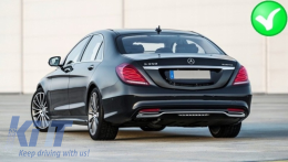 
Body kit Mercedes W222 S-Class 13-17 modellekhez, lökhárítóval, diffúzorral és kipufogóvégekkel, S63 Design-image-6042292