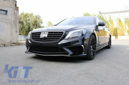 
Body kit Mercedes W222 S-osztály hosszú tengelytáv (2013-06.2017) modellekhez, küszöb spoiler, kipufogóvég-image-6040525