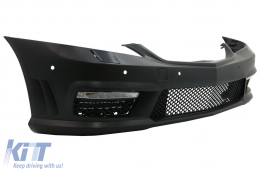 Body Kit para Mercedes Clase S W221 2005-2011 Rejilla central Negro brillante Consejos-image-6030245