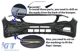 Body Kit para Mercedes W117 CLA 13-18 Facelift CLA45 Look Faldones laterales Cansada-image-6088907