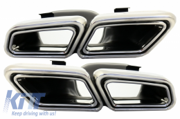 Body Kit Paraurti per Mercedes W212 Facelift 13-16 E63 Look Scarico Minigonne-image-6045418