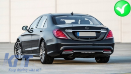 Body Kit Paraurti per Mercedes W222 S-Class 13-17 Diffusore Marmitte S63 Look-image-6017785