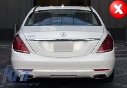 Body Kit Paraurti per Mercedes W222 S-Class 13-17 Diffusore Marmitte S63 Look-image-6017787