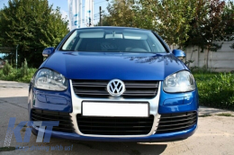 Body Kit Pare-Chocs pour VW Golf 5 V 03-07 R32 Look Grille Aluminium Brossé-image-6050685