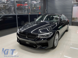 Body Kit per BMW 5 G30 2017-2019 Paraurti Scarico Silenziatore Punte Cromo M5 Look-image-6089777