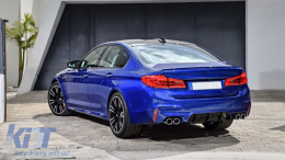 Body Kit per BMW Serie 5 G30 2017-2019 M5 Look Paraurti Scarico Consigli Minigonne Laterali-image-6086215