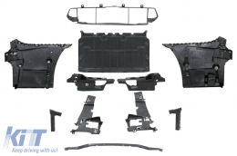 Body Kit per BMW Serie 5 G30 2017-2019 M5 Look Paraurti Scarico Consigli Minigonne Laterali-image-6086220