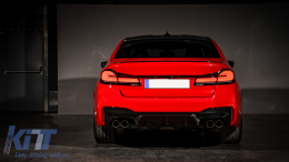 Body Kit per BMW Serie 5 G30 LCI 2020+ M5 Look Griglie Minigonne laterali Silenziatore Punte-image-6090744