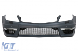 Body Kit per Mercedes C W204 07-15 Paraurti Fari Facelift C63 Look-image-5998028