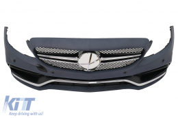 Body Kit per Mercedes C W205 Berlina 14-18 Paraurti Punte di scarico Minigonne-image-6105436