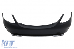 Body Kit per Mercedes C W205 Berlina 14-18 Paraurti Punte di scarico Minigonne-image-6105443