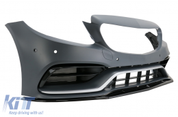 Body Kit per Mercedes C W205 Berlina 14-20 Paraurti Minigonne C63 Edizione 1-image-6073720