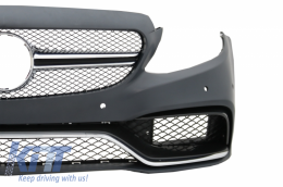 Body Kit per Mercedes Classe C W205 Berlina 14-18 Paraurti Minigonne Look C63-image-6037777