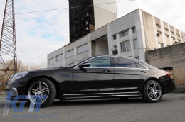 Body kit per Mercedes Classe S W222 13-17 Paraurti Minigonne Scarico S63 Look-image-6080747