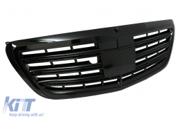 Body Kit per Mercedes Classe S W222 2013-06.2017 S63 Look Griglia anteriore Nero-image-6073896