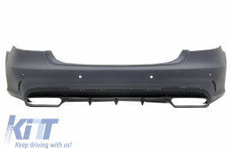 Body Kit per Mercedes E W212 Facelift 13-16 Bumper Marmitta E63 AMG Design Nero-image-6043980