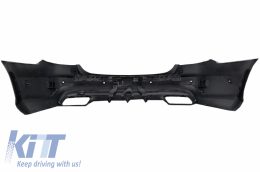 Body Kit per Mercedes E W212 Facelift 13-16 Bumper Marmitta E63 AMG Design Nero-image-6043982