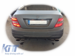 Body Kit per Mercedes W204 07-14 Facelift C63 Look Paraurti xeno Fanali Fari LED-image-6002772