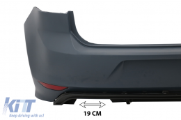 Body Kit per VW Golf 7 VII 12-17 Paraurti griglie Gonne Laterali Diffusore R-line Look-image-6017552