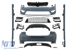 Body Kit per VW Golf 7 VII 12-17 Paraurti griglie Gonne Laterali Diffusore R-line Look-image-6089344